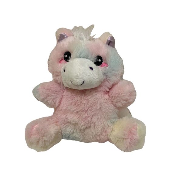 Fuzzy Friends Pink Tie Dye Plush Baby Unicorn 6" Stuffed Animal Toy - Picture 1 of 8